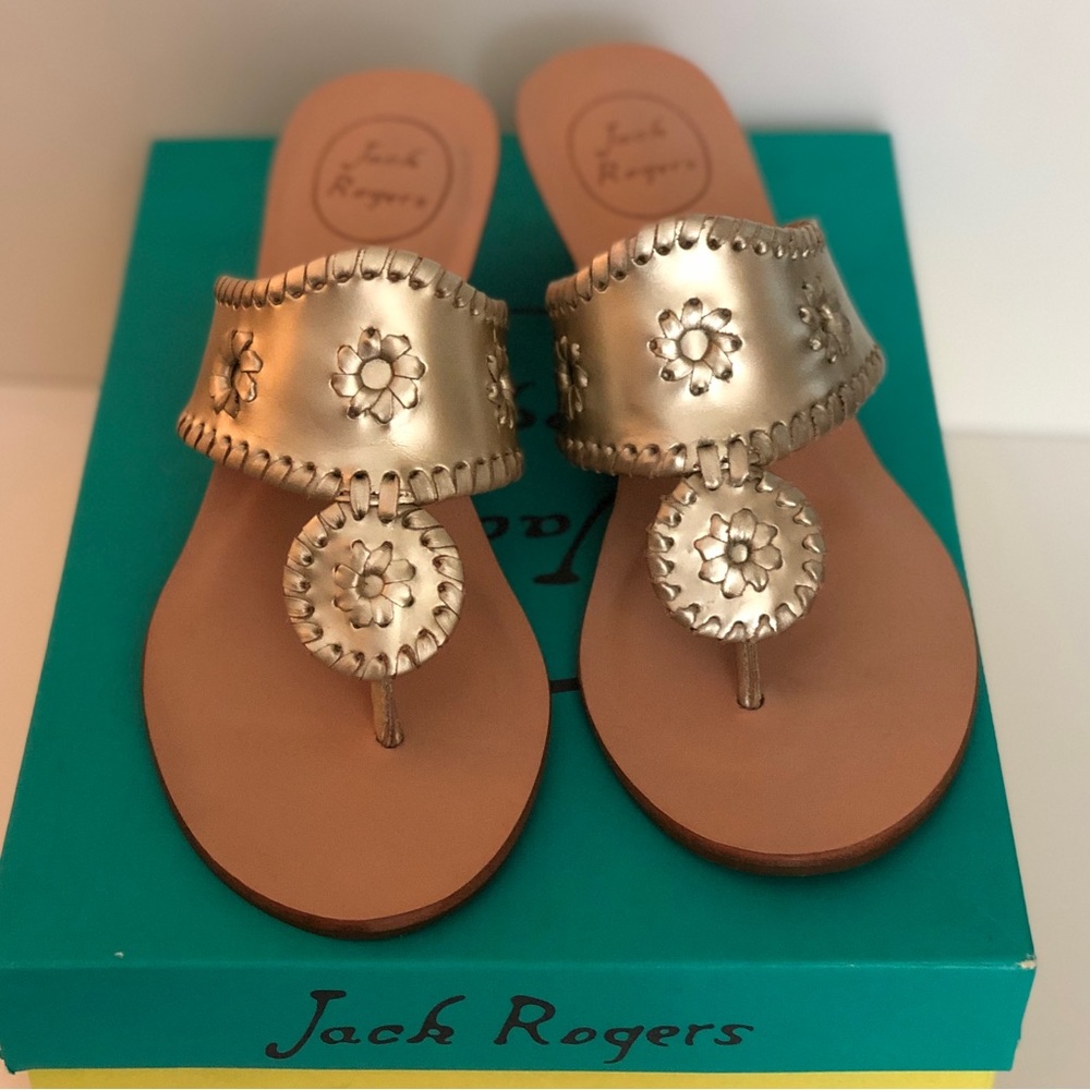 Brand new!! Jack Rogers 8.5 Mid Wedge Stacked Heel